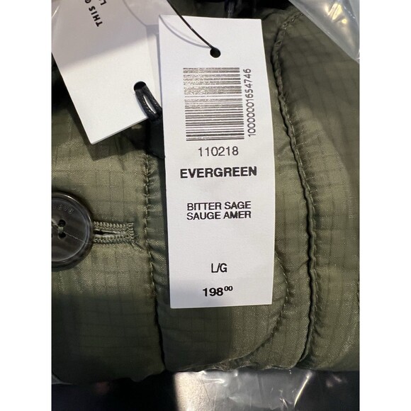 Babaton Aritzia Oversized Quilted Evergreen Lightweight Jacket Size Large - Picture 13 of 15